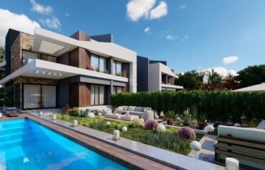Twin House in midtown sky